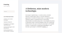 Desktop Screenshot of freevlog.hu